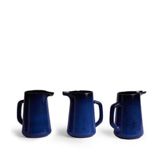 Large Pitcher in Moonstone and Midnight