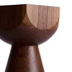 #5 6-Sided Facet Pedestal in Walnut