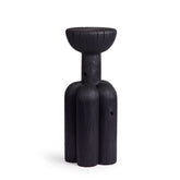 #6 Lobed Pedestal in Charred Oak