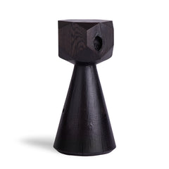 #7 Multi-Facet Pedestal in Oxidized Oak