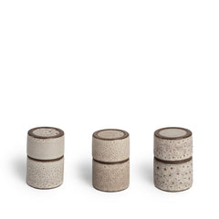 Matchstick Holder in Vanilla Bean and Matte Brown