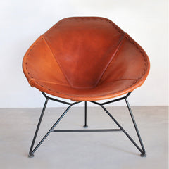 Leather Oval Chair