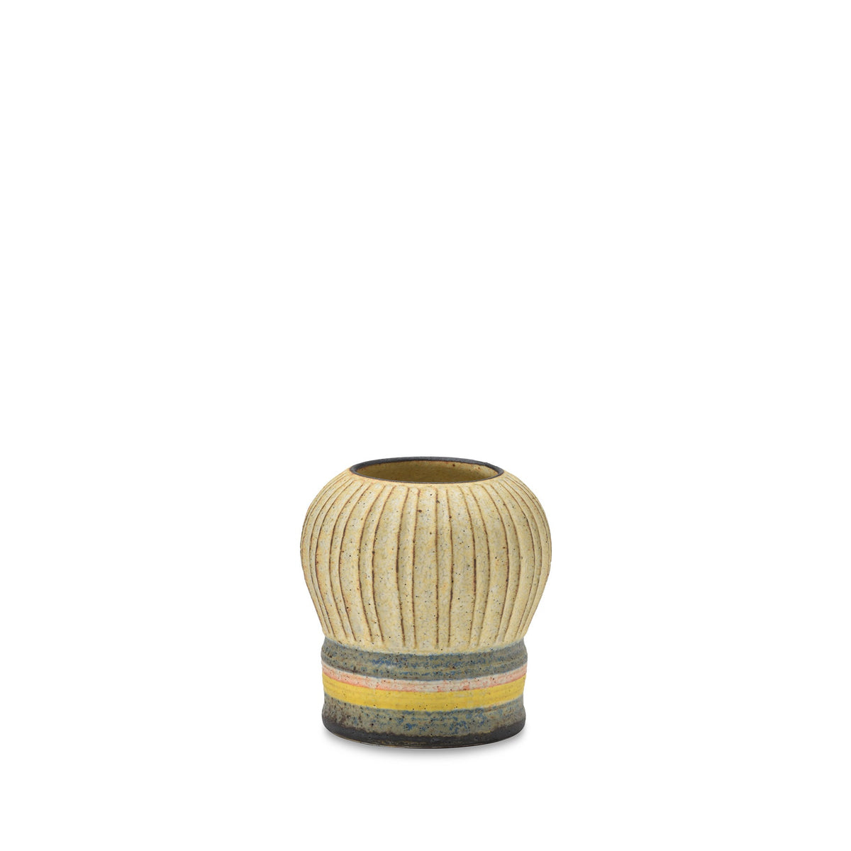 #87 Extra Small Kokeshi Vessel with Horizontal Stripe