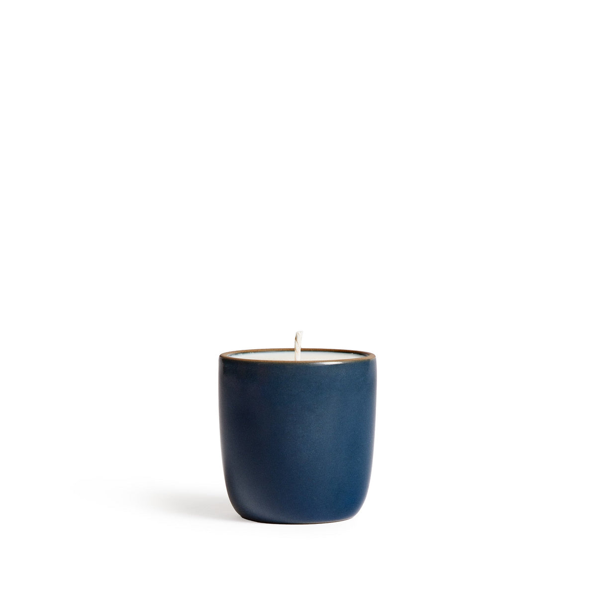 Lemon and Clove Candle in Deep Sea Blue Cup