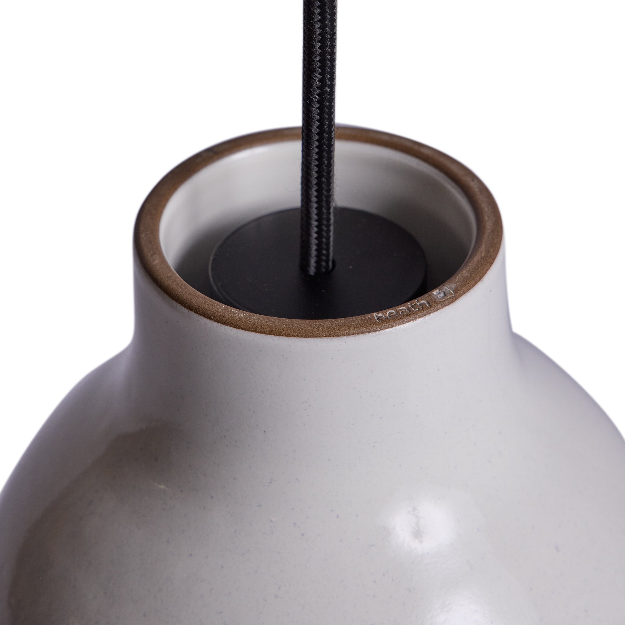 Bloom Pendant in Midnight and Opaque White Watercolor