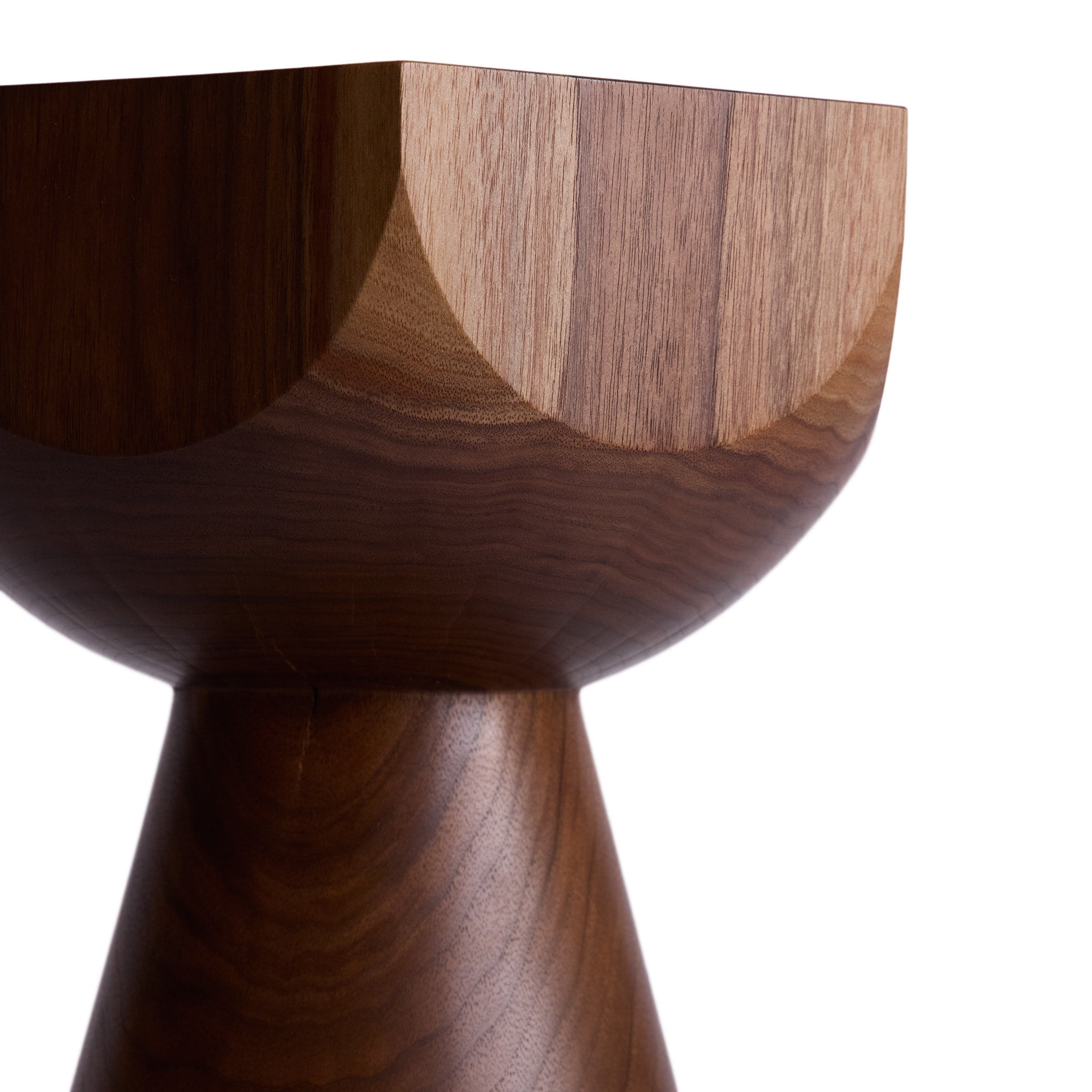#5 6-Sided Facet Pedestal in Walnut