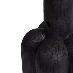 #6 Lobed Pedestal in Charred Oak