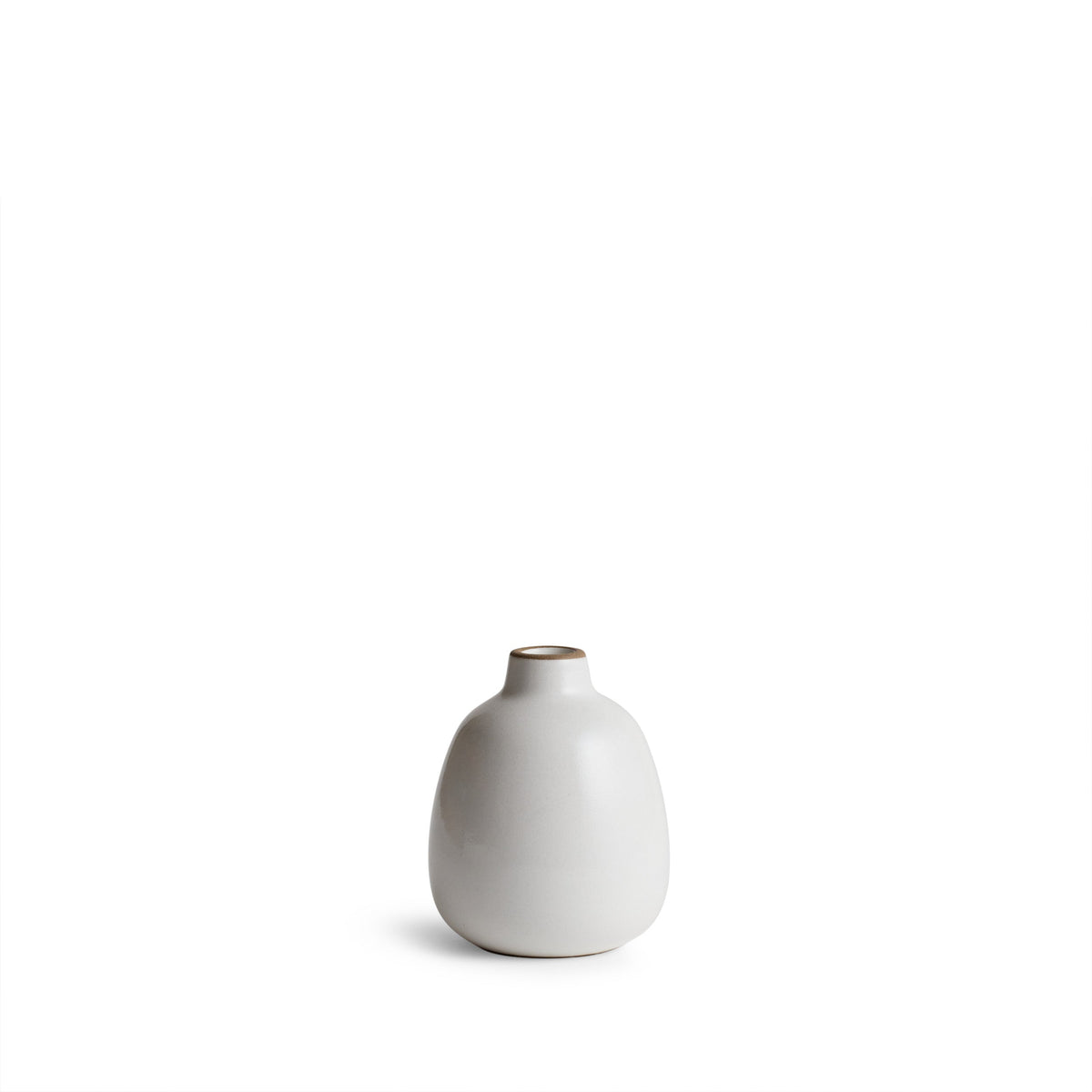 Bud Vase in Opaque White