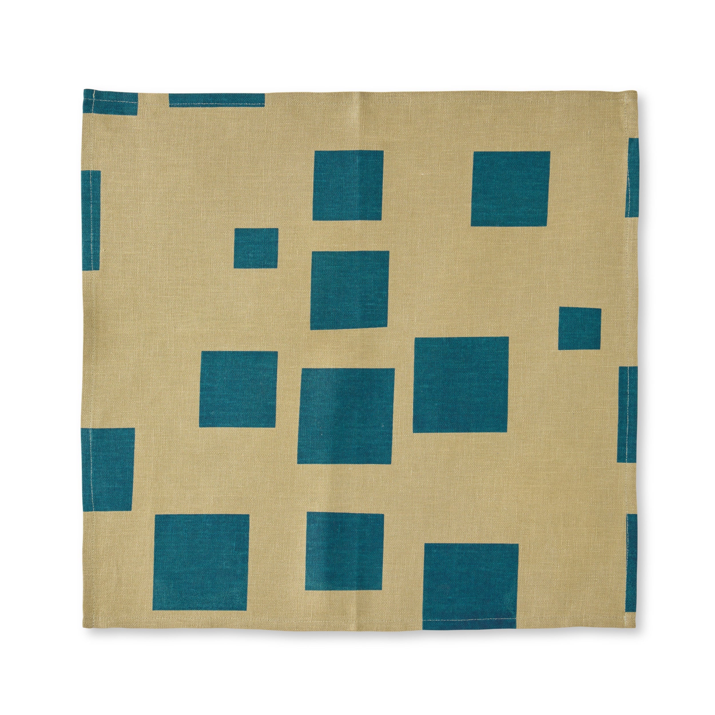 Casa Pattern Napkin in Peacock & Seaweed