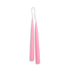 9" Taper Candle Set in Pink