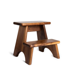 Merton Step Stool in Walnut
