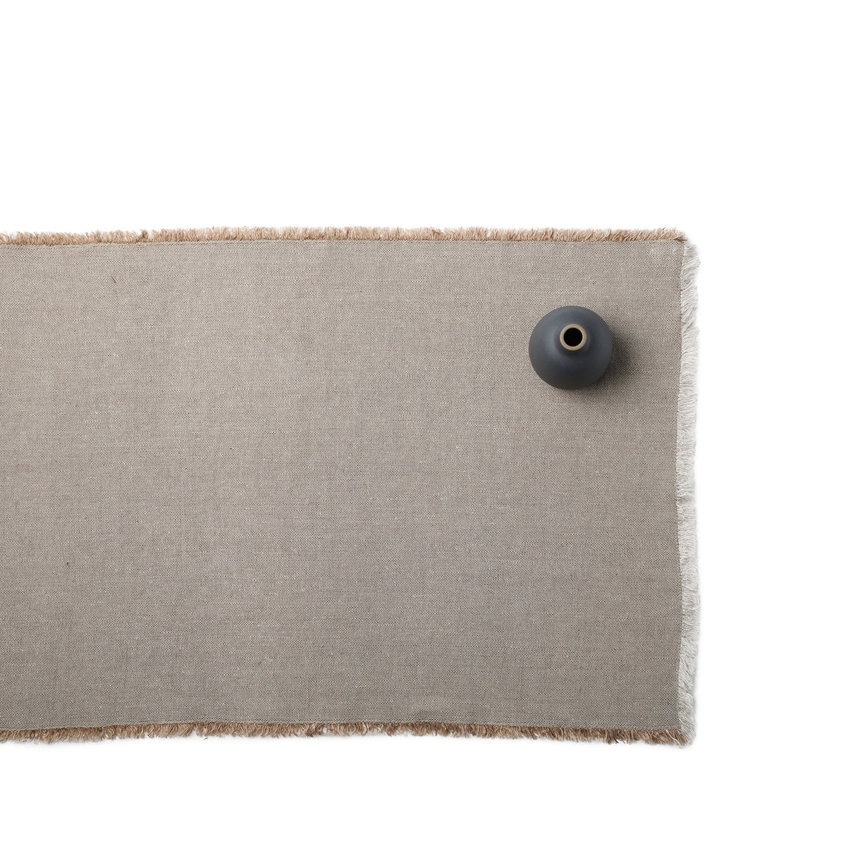 Linen Hopsack Runner in Isabella Beige