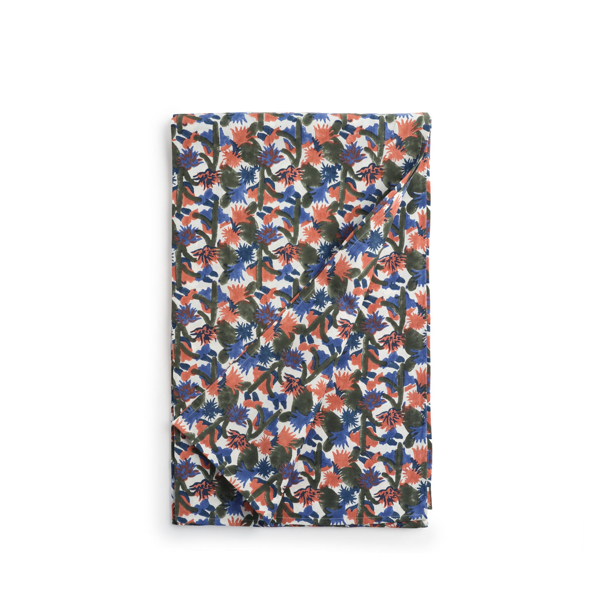 Block Print Tablecloth in Green