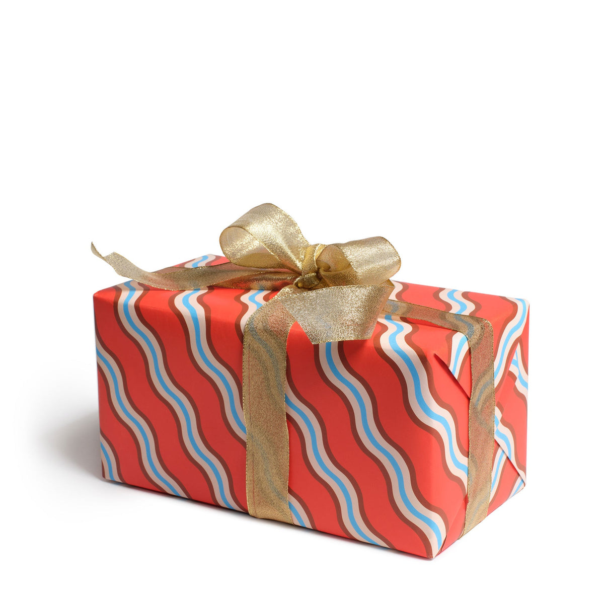 Crushed Red Wrapping Paper Roll